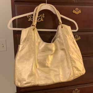 Lilly Pulitzer Spring Summer Gold tote bag